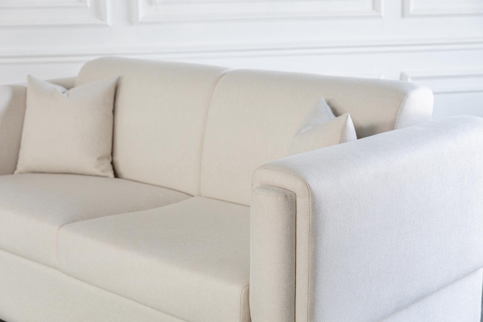 comeover sofa bed closeup showing the high quality finishing