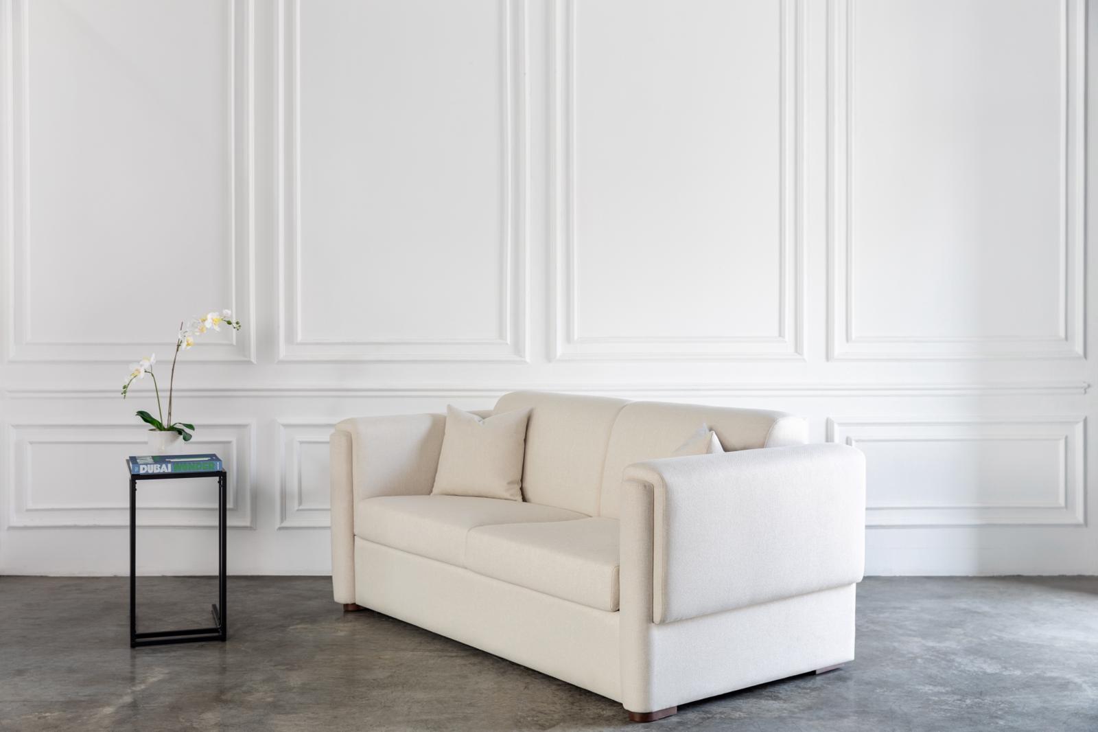 comeover sofa bed closeup showing the high quality finishing