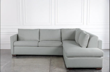 light grey 3-seater L-shape comeover sofa bed 