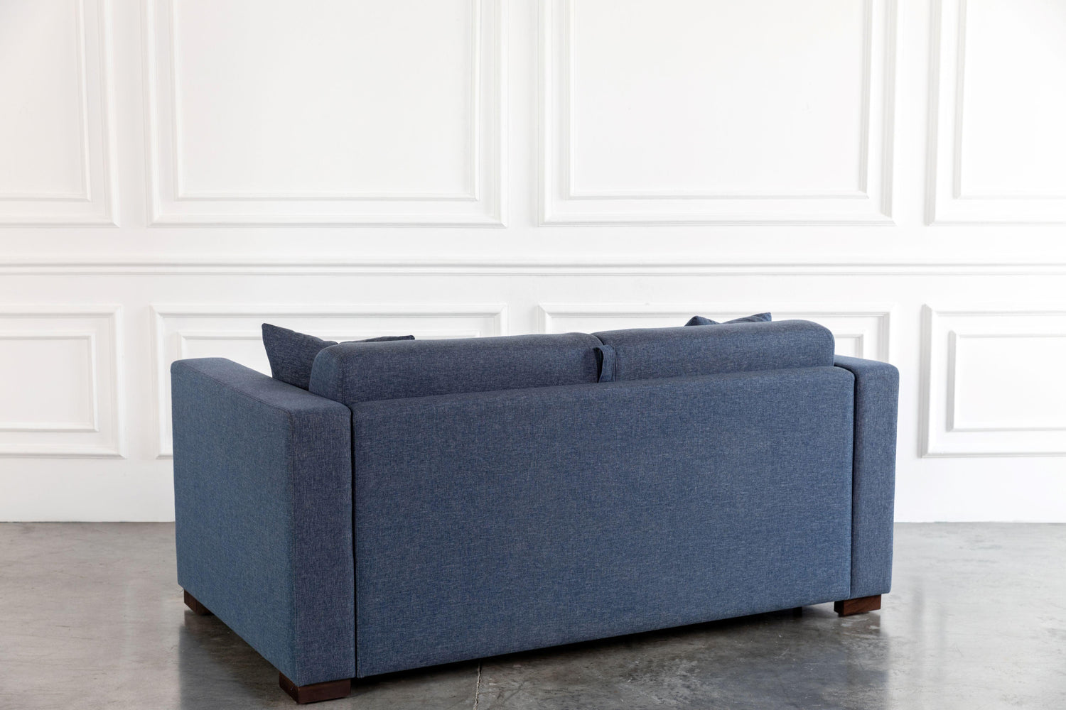 Blue 2-seater comeover sofa bed back