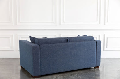 Back side Blue 3-seater comeover sofa bed 