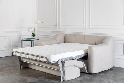 comeover sofa bed with Italian bed mechanism and hospitality grade 12cm thickness mattress