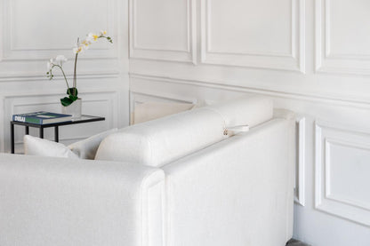 comeover sofa bed closeup showing the high quality finishing