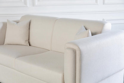 comeover sofa bed closeup showing the high quality finishing