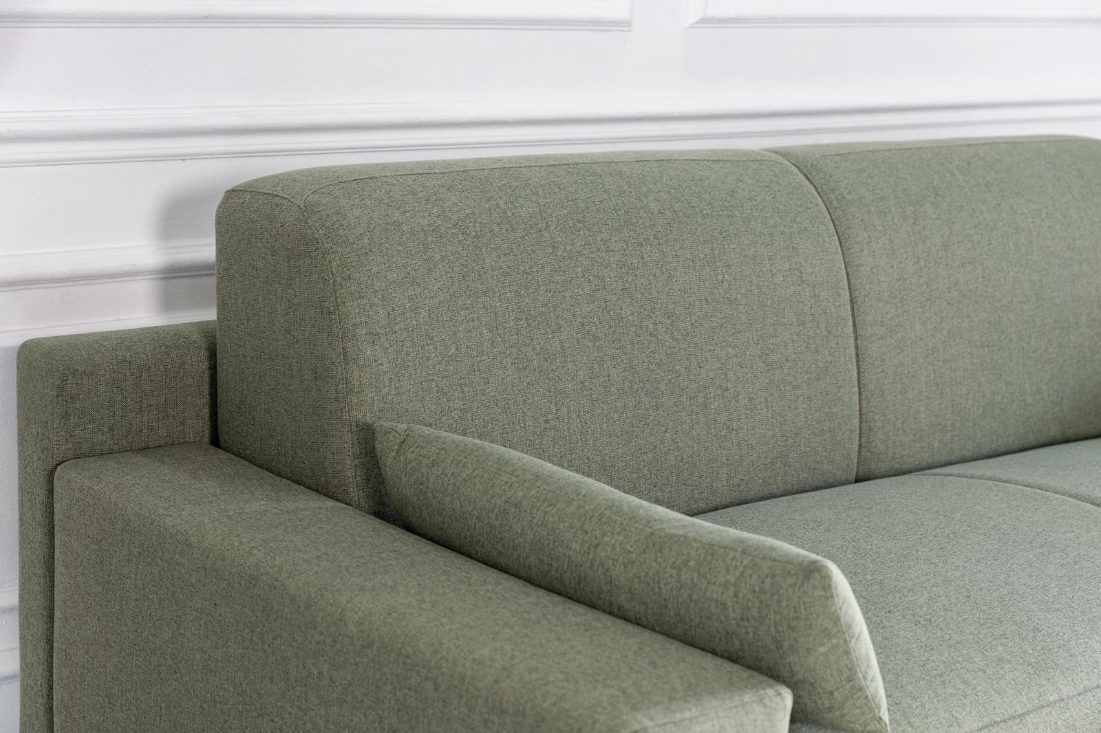 comeover sofa bed closeup showing the high quality finishing